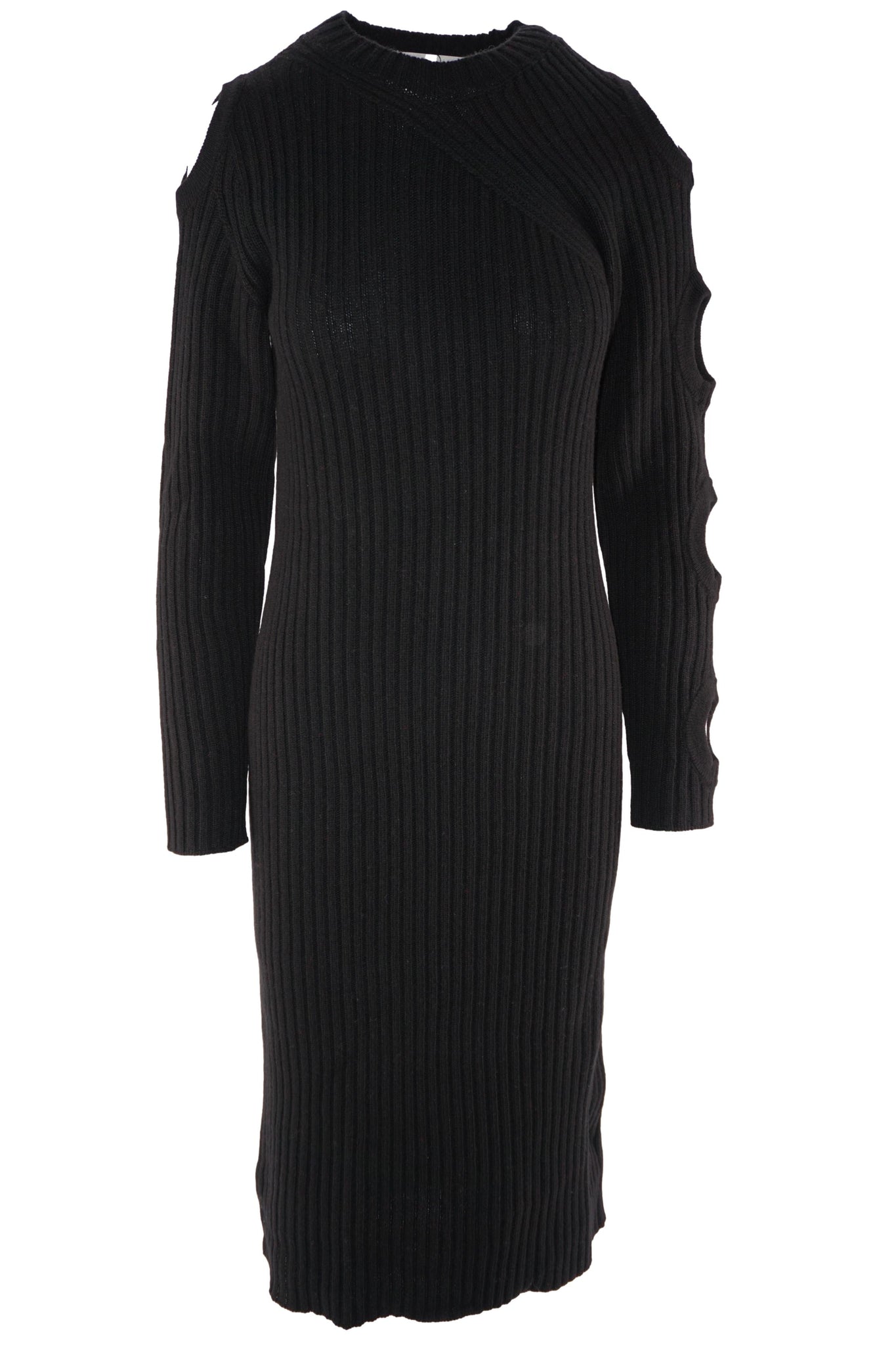 TOM FORD: Abito in maglia in lana a coste - Bianco | Abito Tom Ford ACK315YAX422 online su