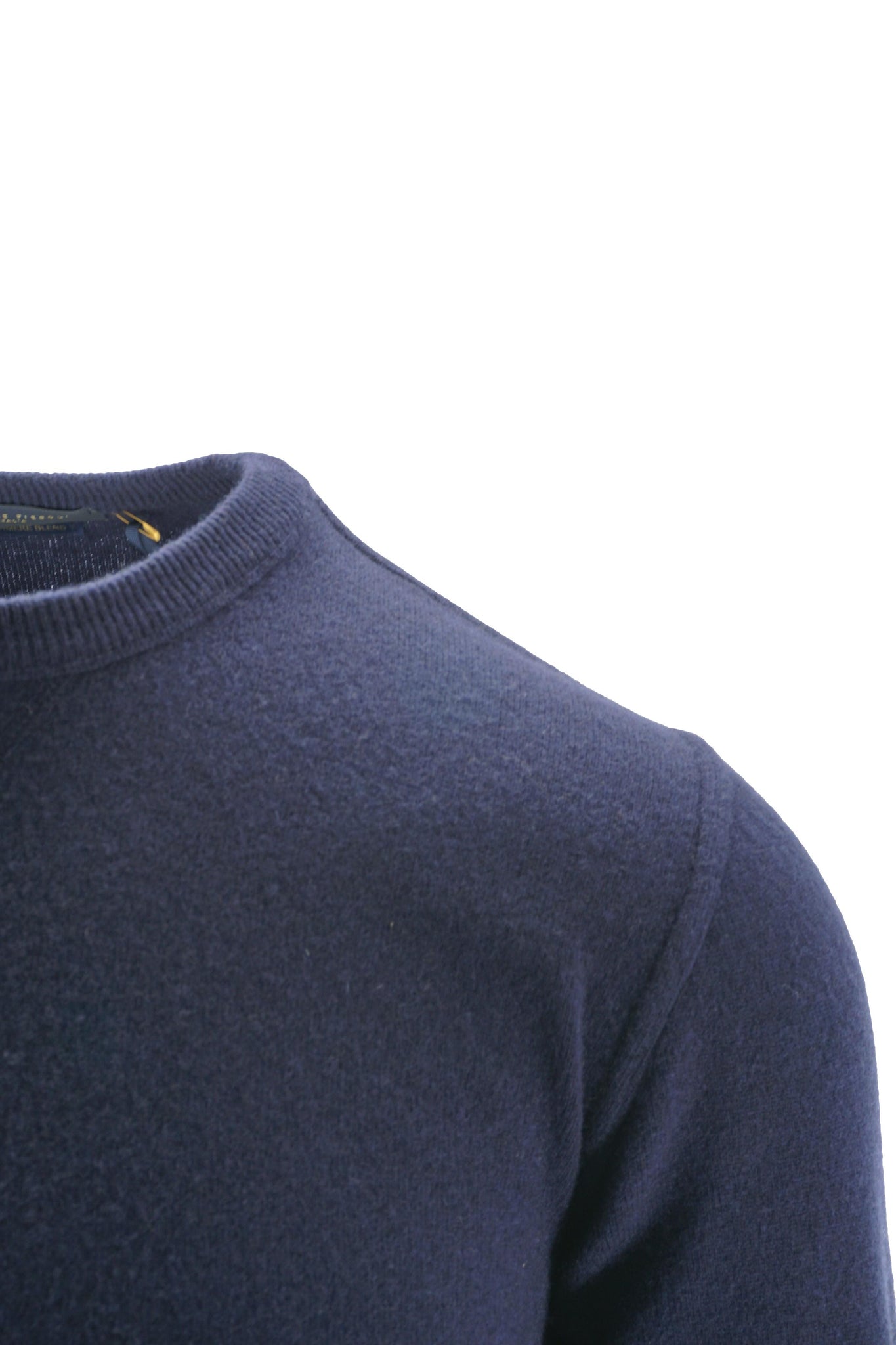 Maglia Taglio Felpa in Lana / Blu - Ideal Moda