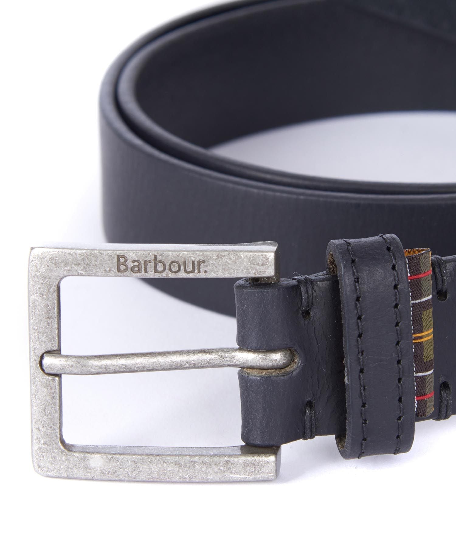 Cintura in Pelle con Logo / Nero - Ideal Moda