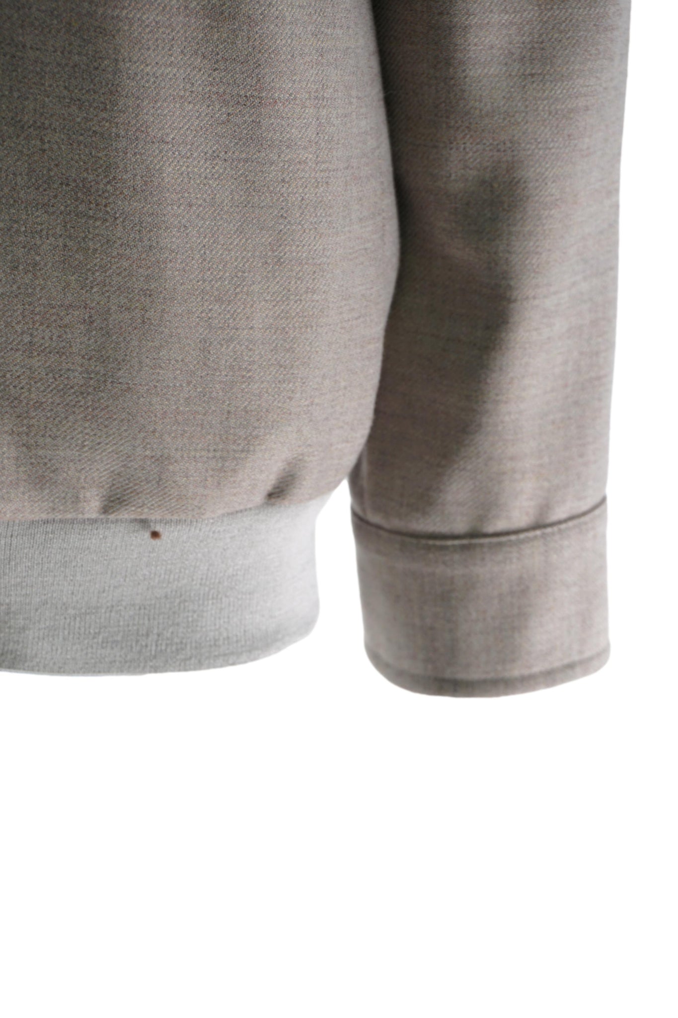 Giacca in Misto Lana con Chiusura Zip / Beige