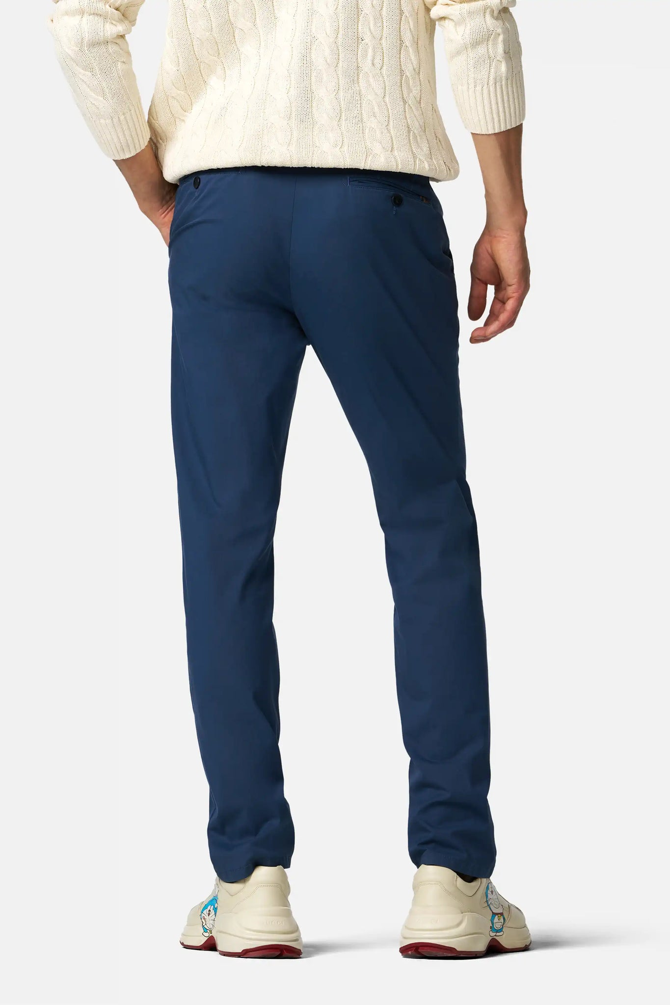 Pantalone Bonn in Cotone Ultra Leggero / Bluette - Ideal Moda