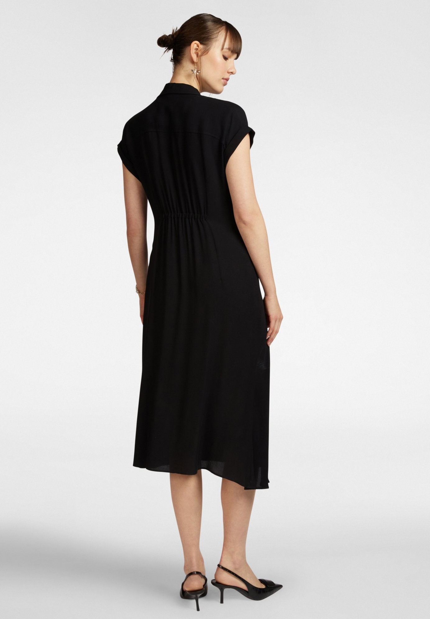 Abito con Noto Laterale / Nero - Ideal Moda