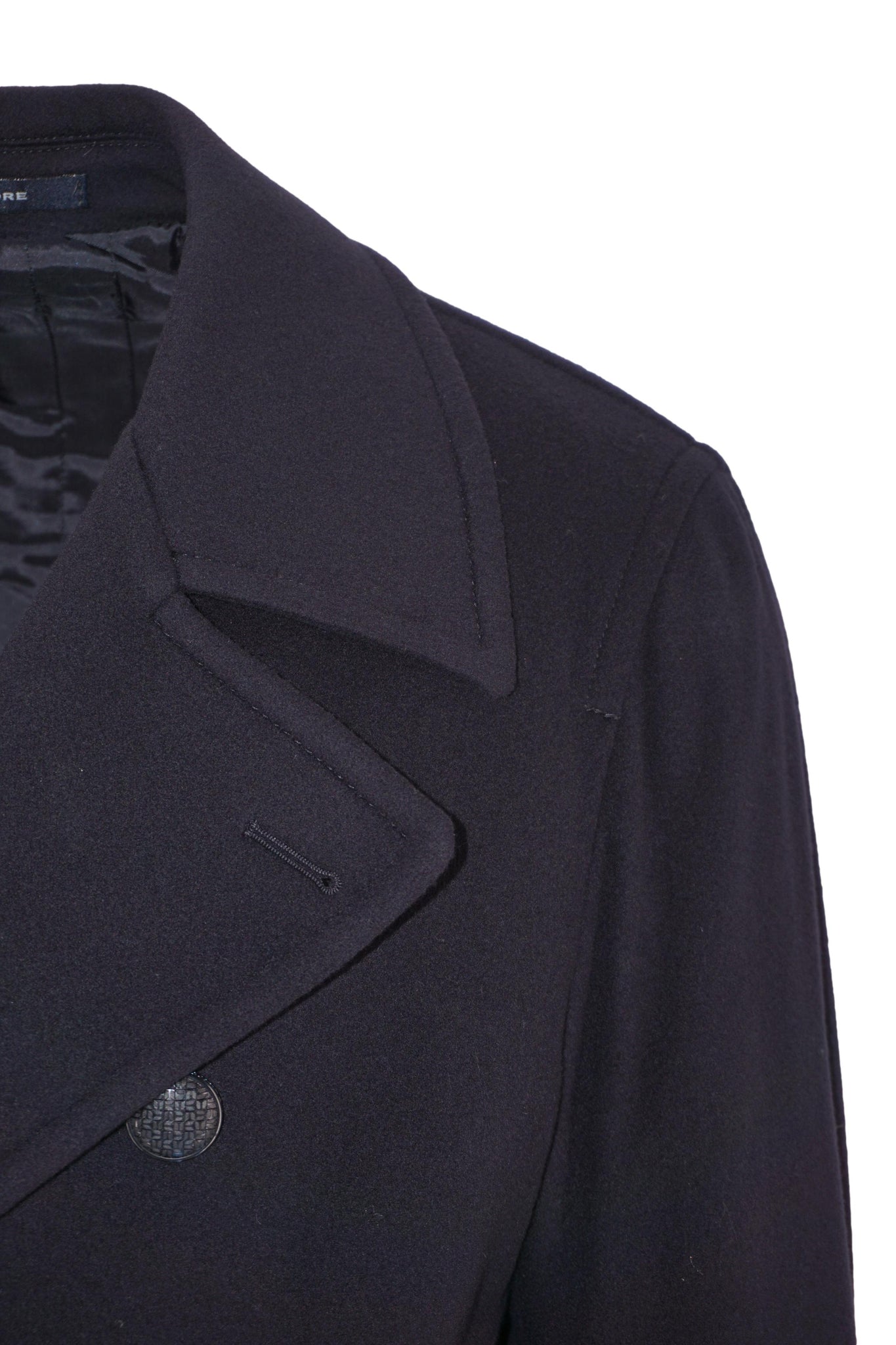 Giaccone Doppiopetto in Lana / Blu - Ideal Moda