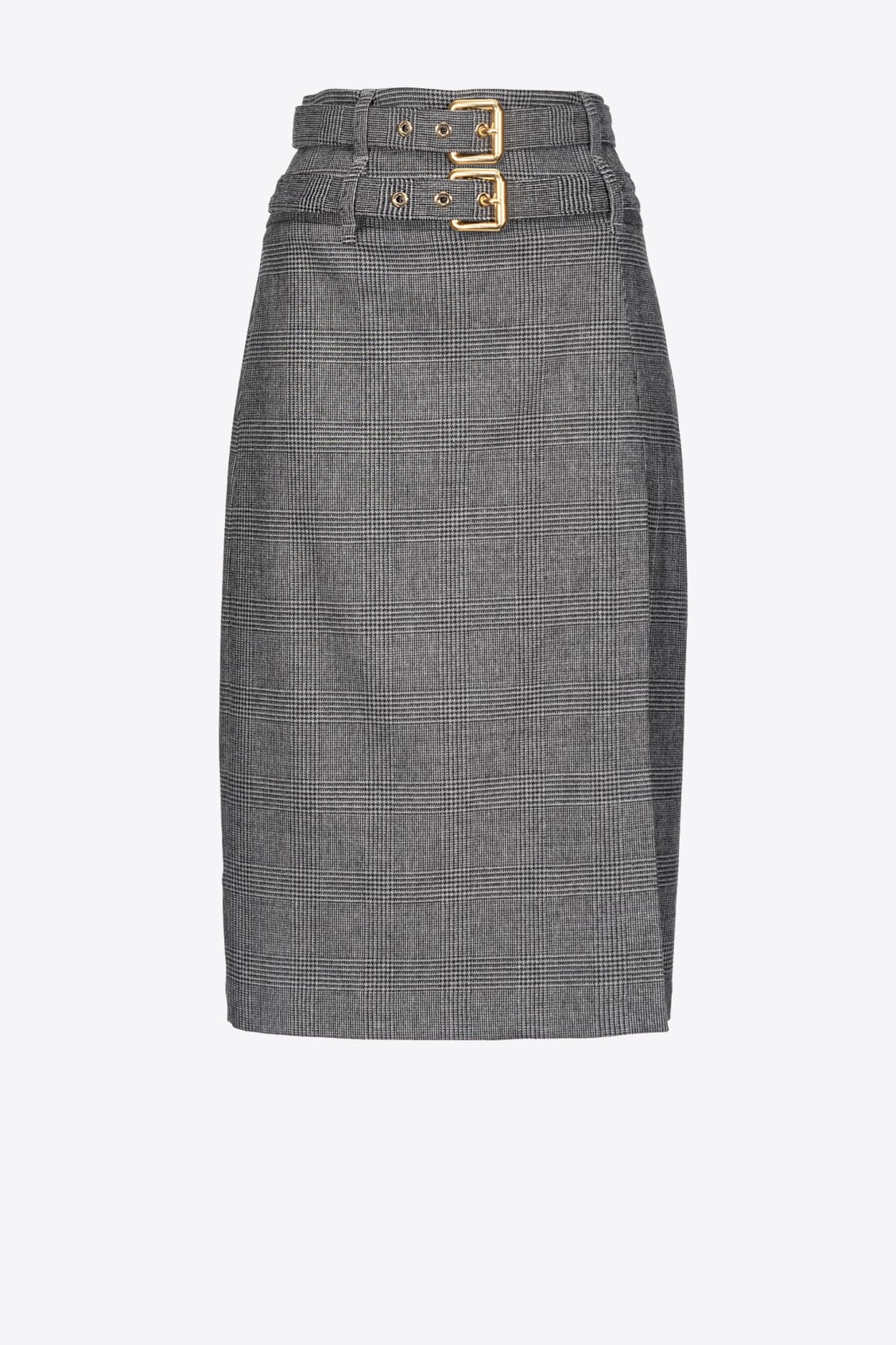 Gonna Longuette con Fantasia / Grigio - Ideal Moda