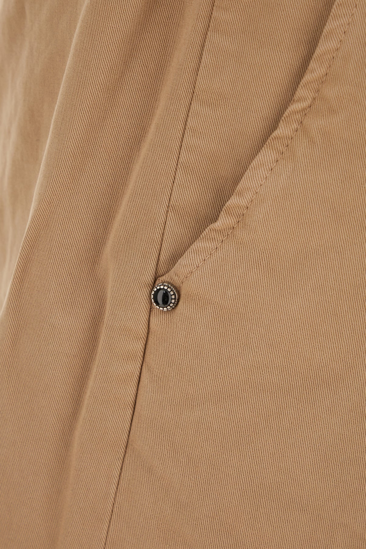 Pantalone Regular Fit con Coulisse / Beige - Ideal Moda