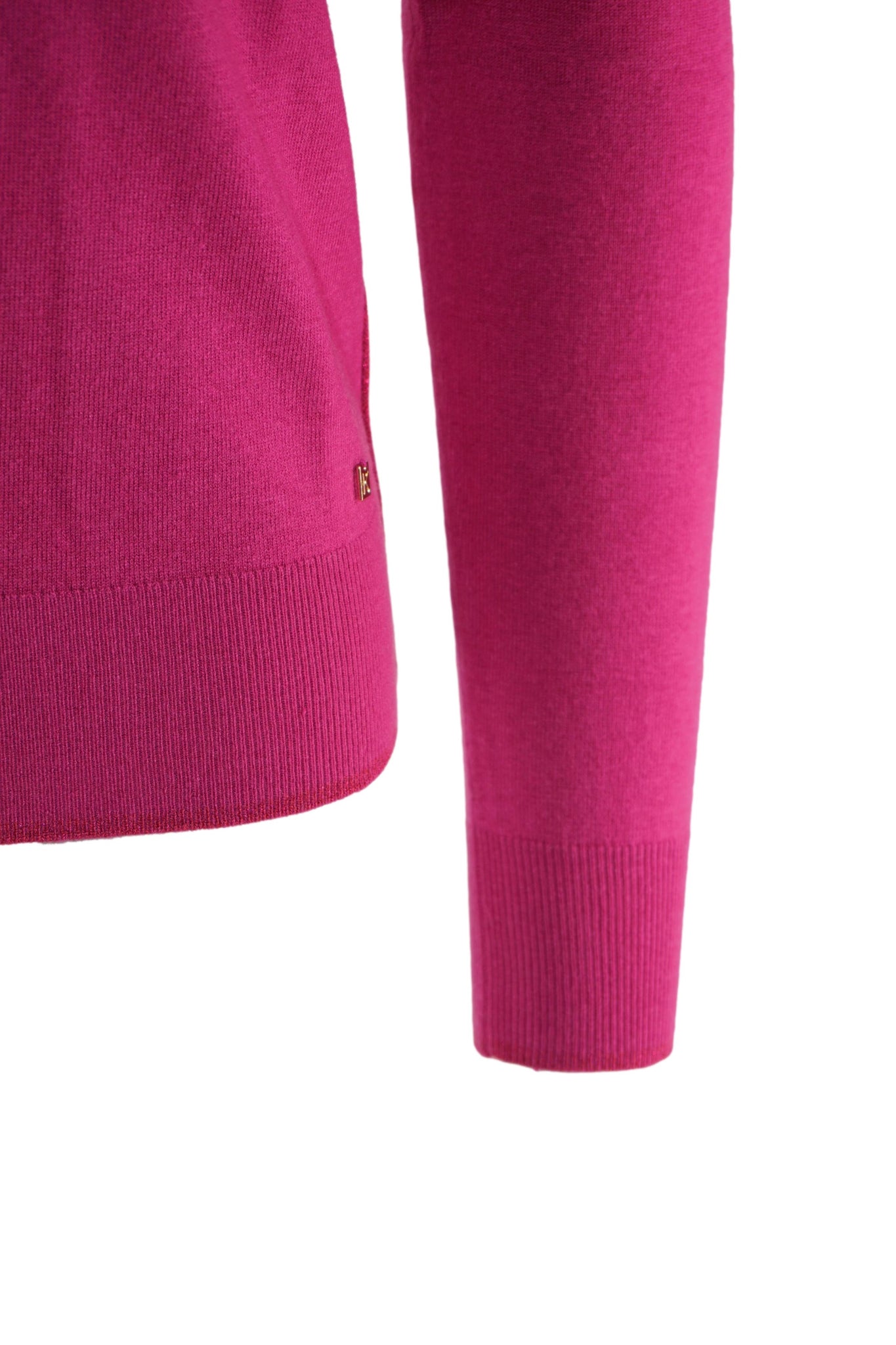 Maglia Dolcevita con Dettaglio Lurex / Fucsia - Ideal Moda