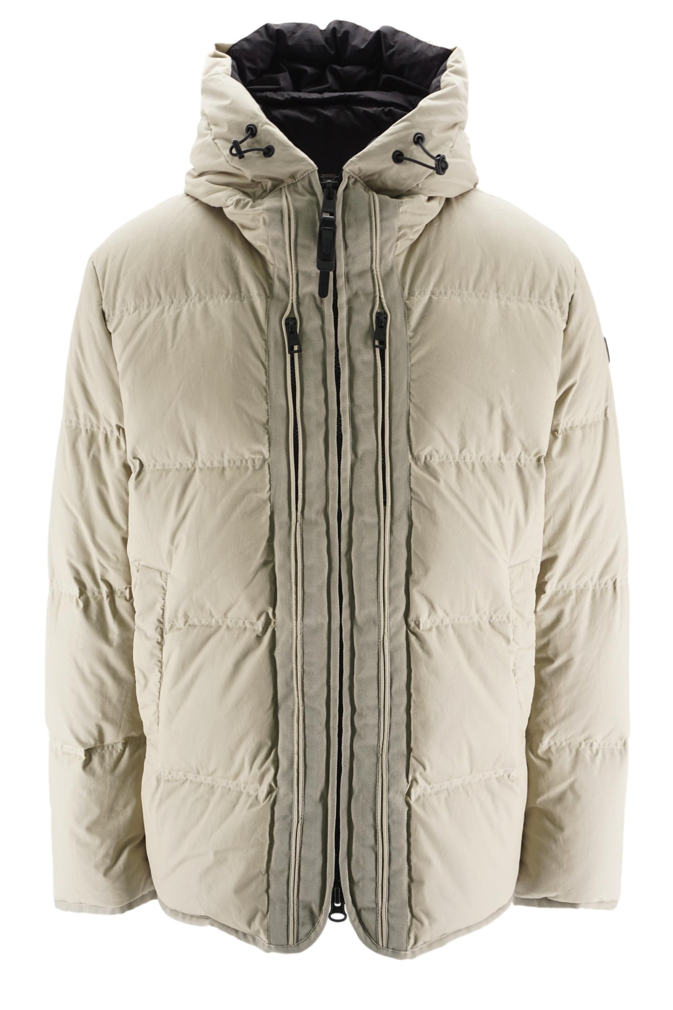 Piumino in Tessuto di Cotone Cerato / Beige - Ideal Moda