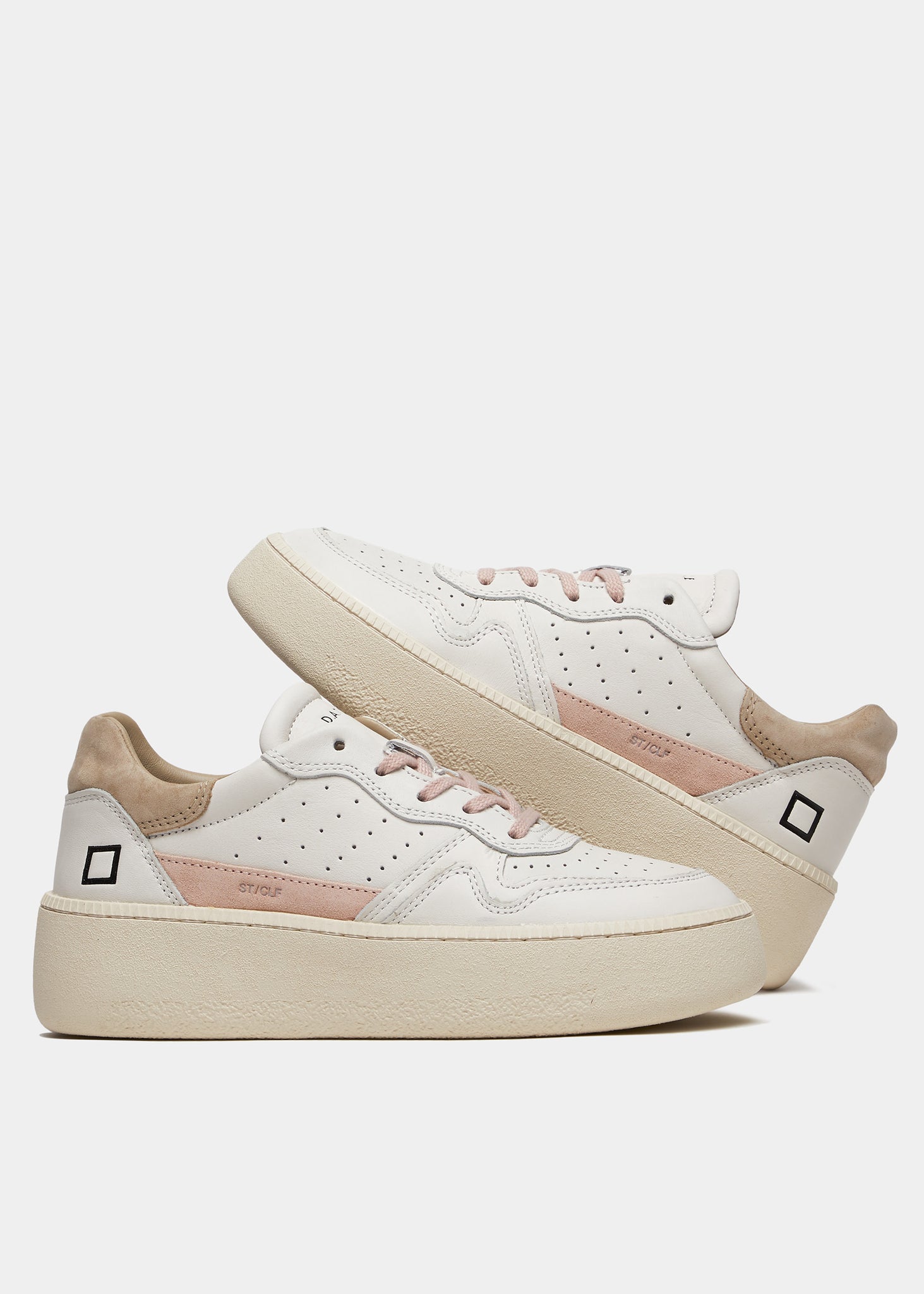 Sneaker in Pelle Step Calf / Beige - Ideal Moda