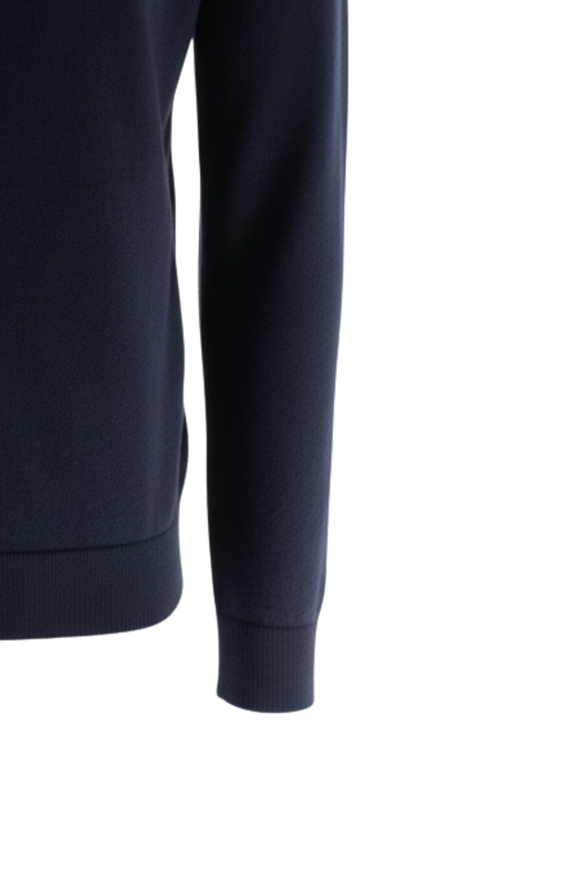 Maglia con Zip e Cappuccio / Blu