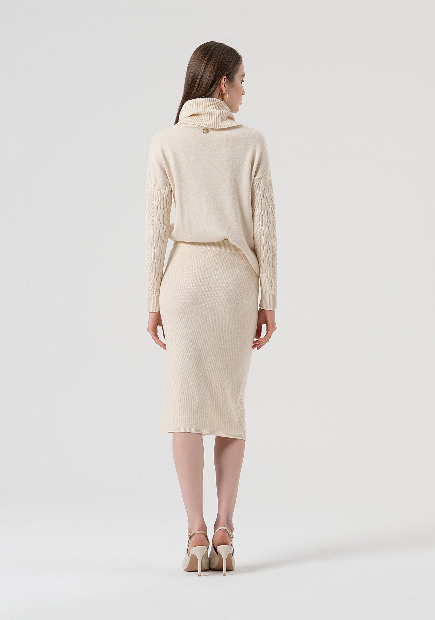 Gonna Slim in Maglia / Avorio
