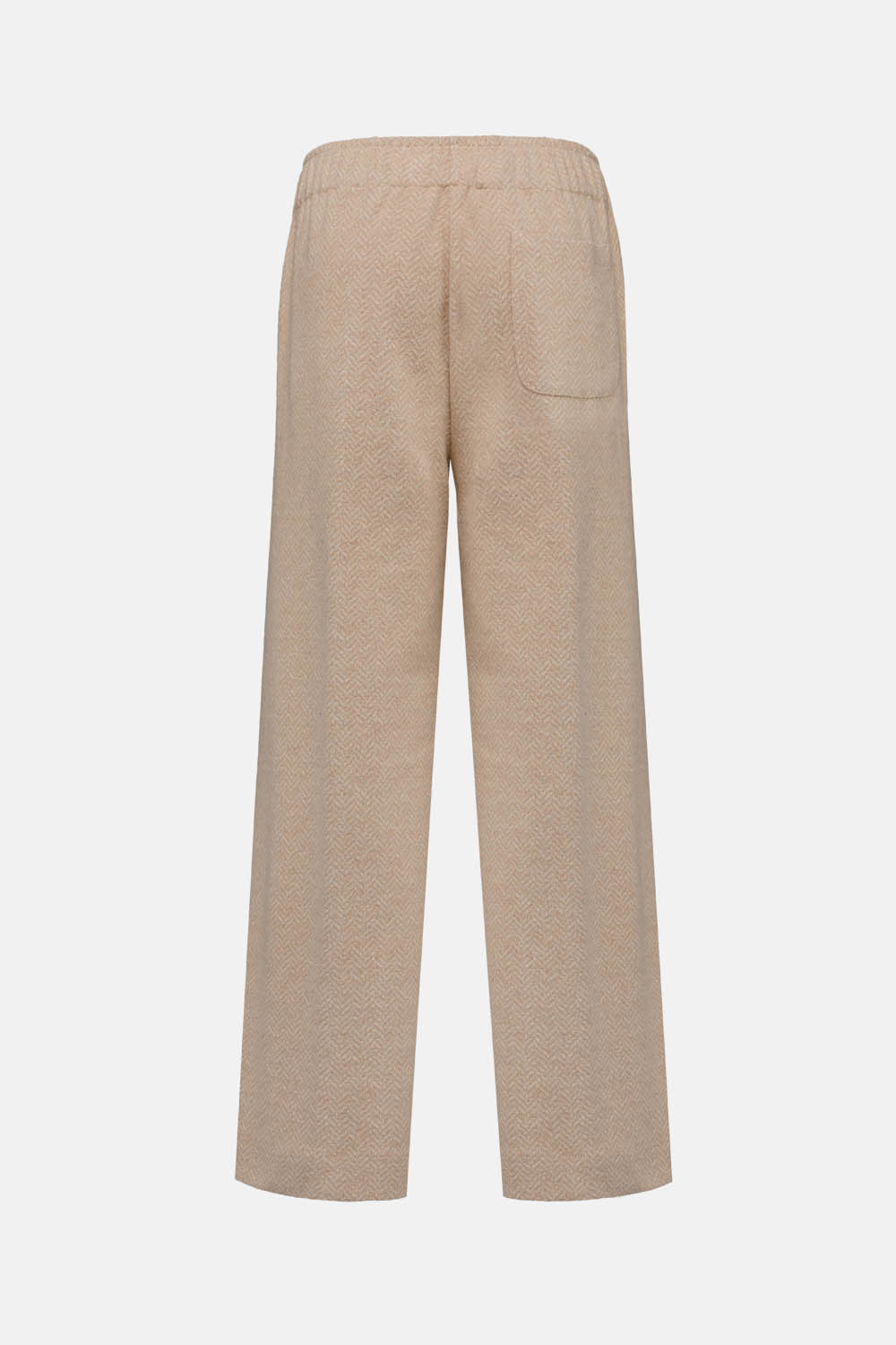 Pantalone con Elastico in Vita / Beige