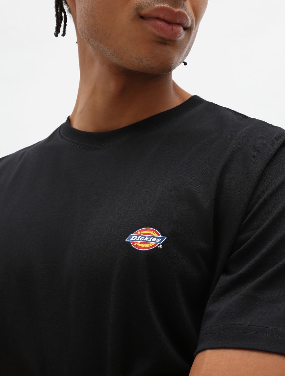 T-Shirt in Jersey con Logo / Nero - Ideal Moda