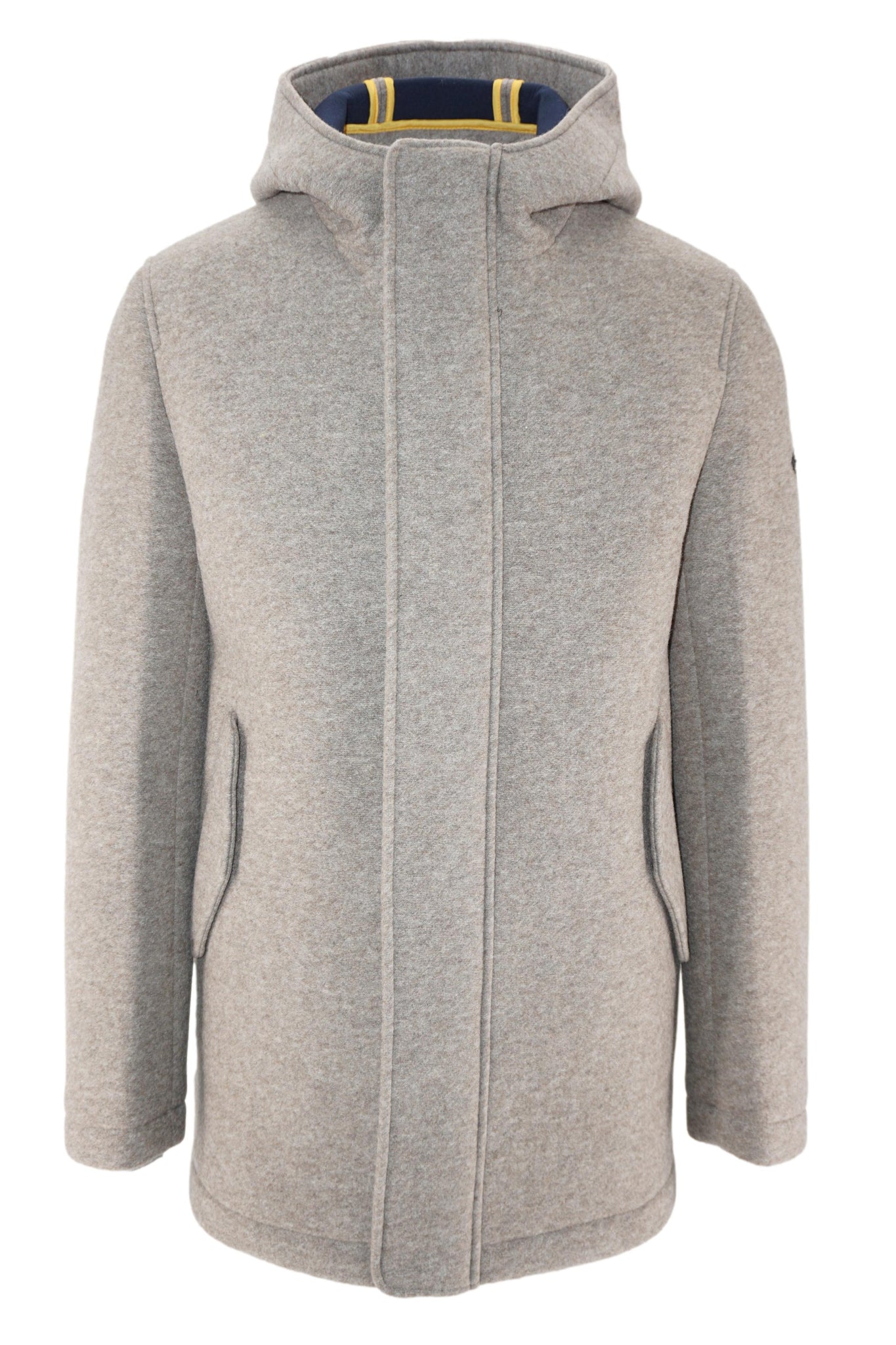 Cappotto in Lana con Cappuccio / Beige - Ideal Moda