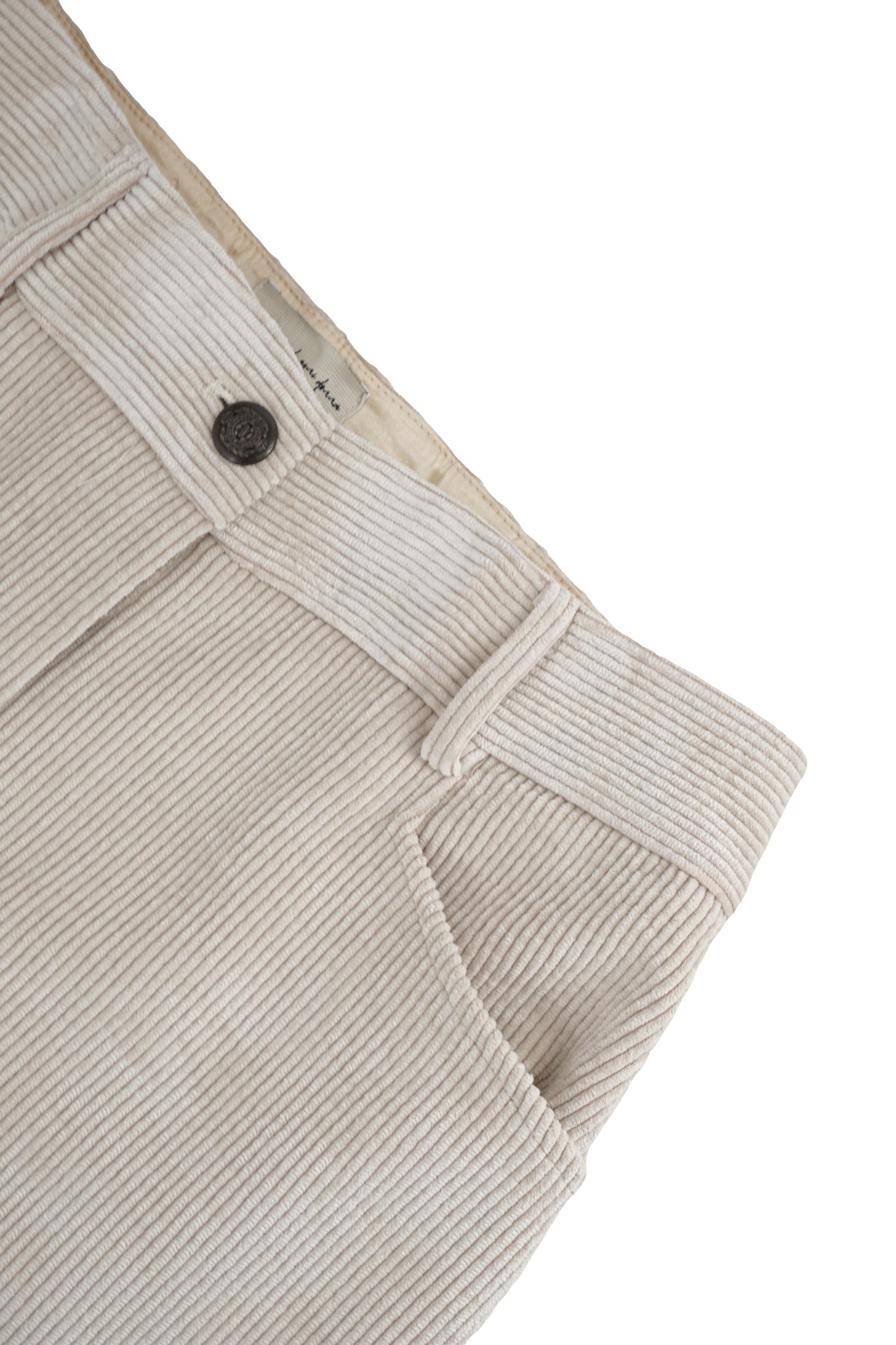 Pantalone in Velluto a Coste / Beige - Ideal Moda