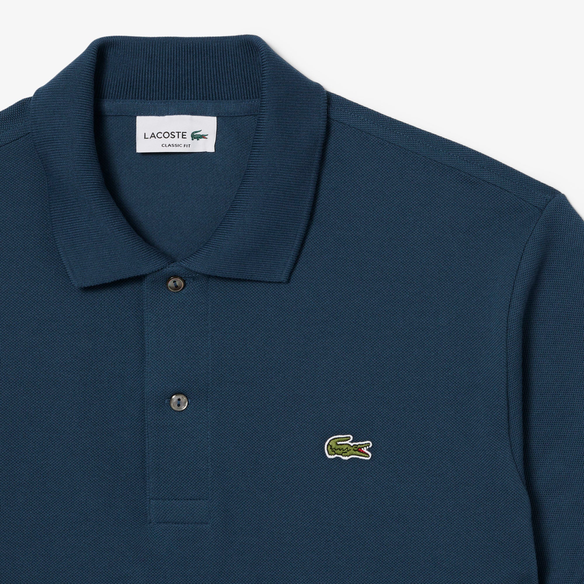Polo 12.12 con Logo Lacoste / Petrolio - Ideal Moda