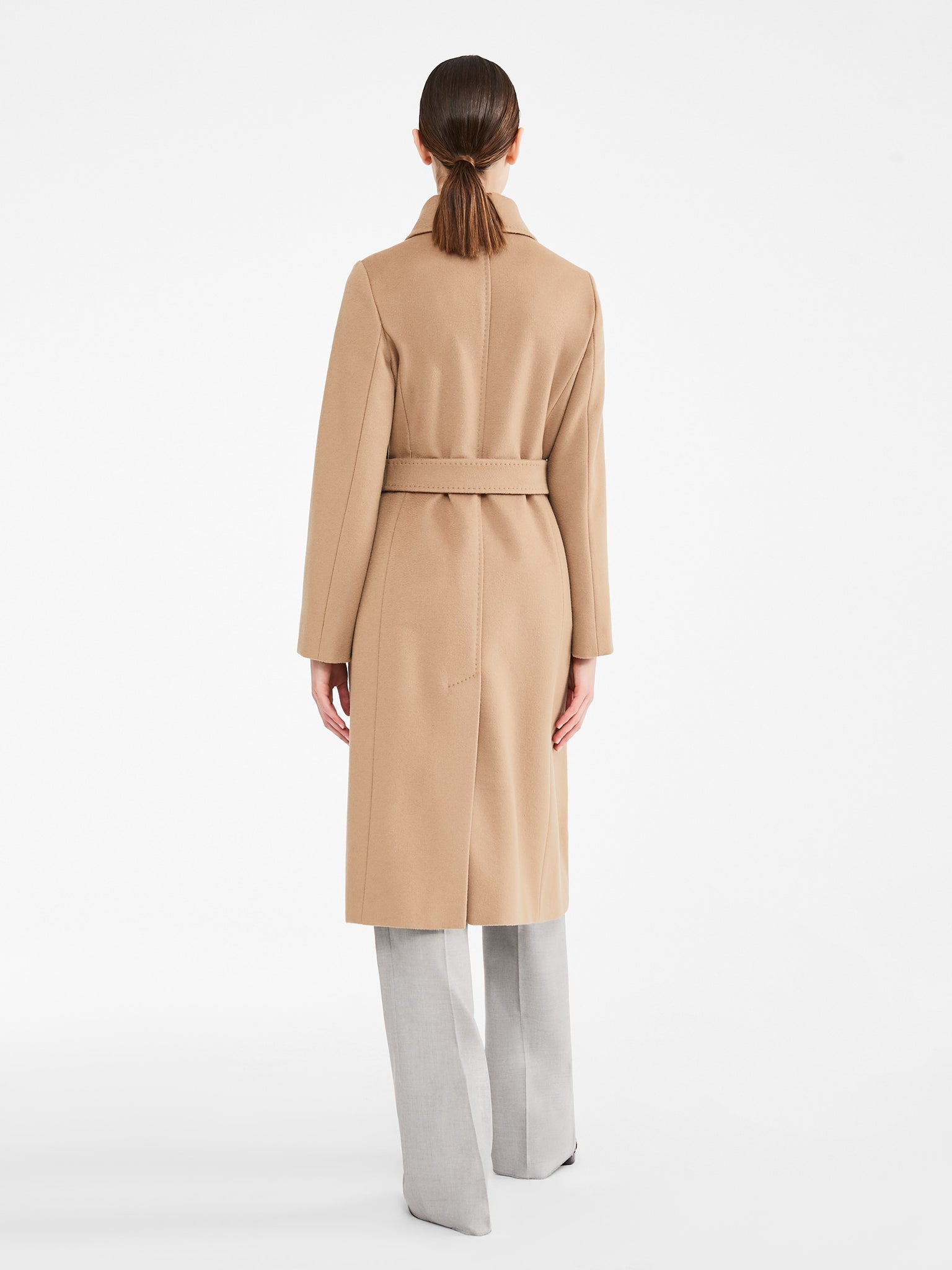 Cappotto a Vestaglia in Lana / Beige - Ideal Moda