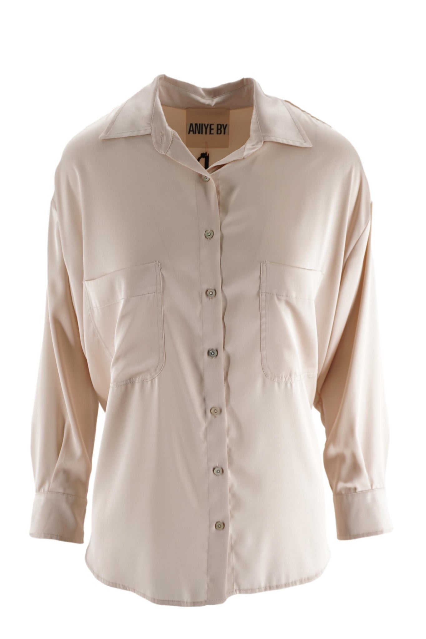 Maxi Shirt Eda Aniye By / Beige - Ideal Moda
