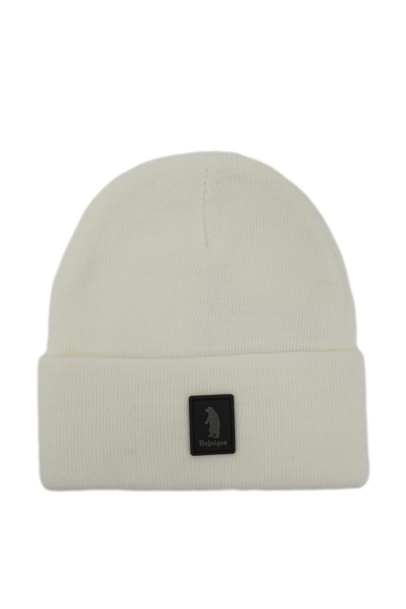 Cappello con Risvolto e Logo / Bianco - Ideal Moda