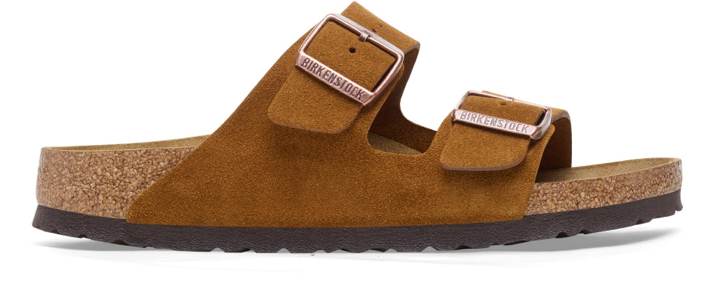 Sandalo Arizona in Suede / Marrone