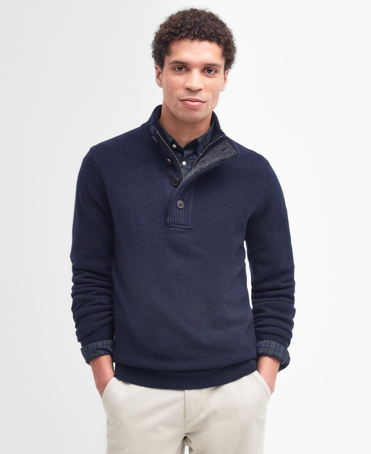 Maglia con Toppa sul Gomito / Blu - Ideal Moda
