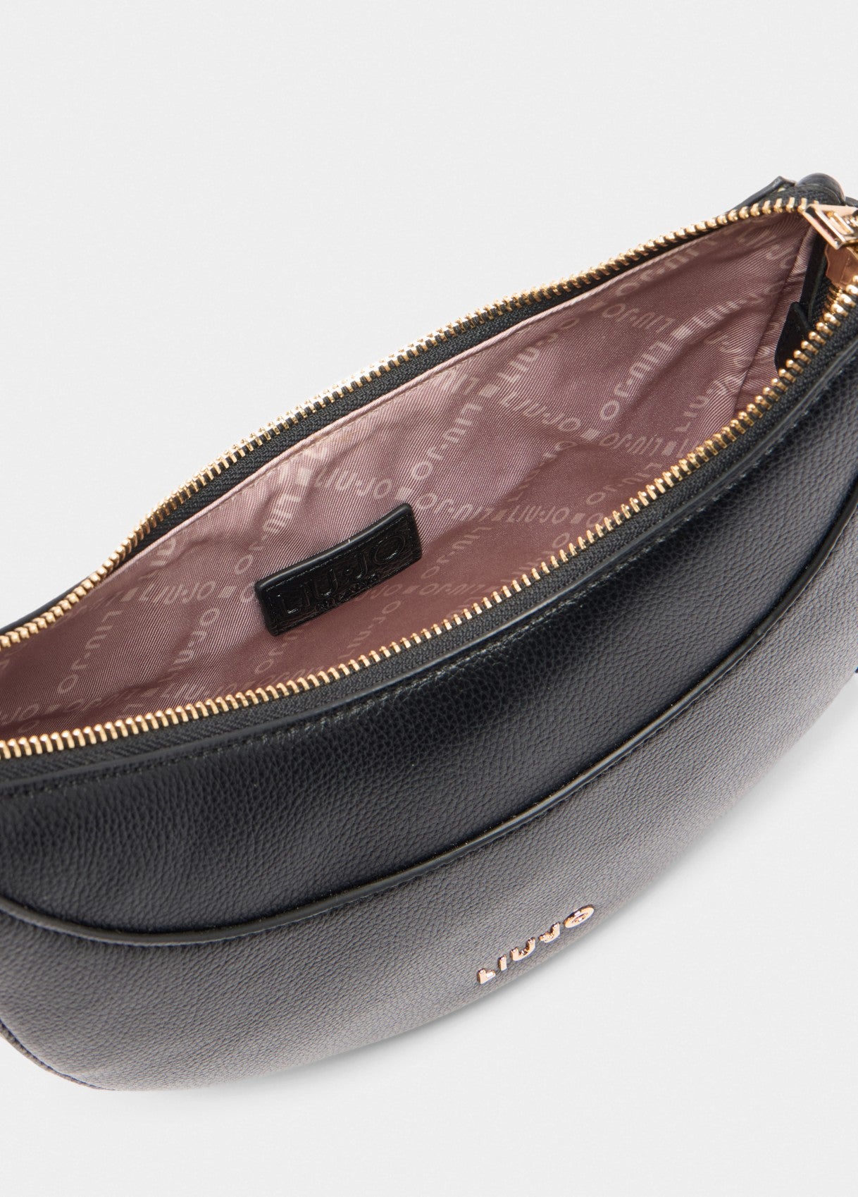 Borsa a Spalla Media con Charm / Nero