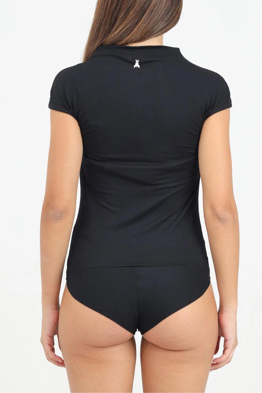 Maglia a Body in Jersey / Nero - Ideal Moda