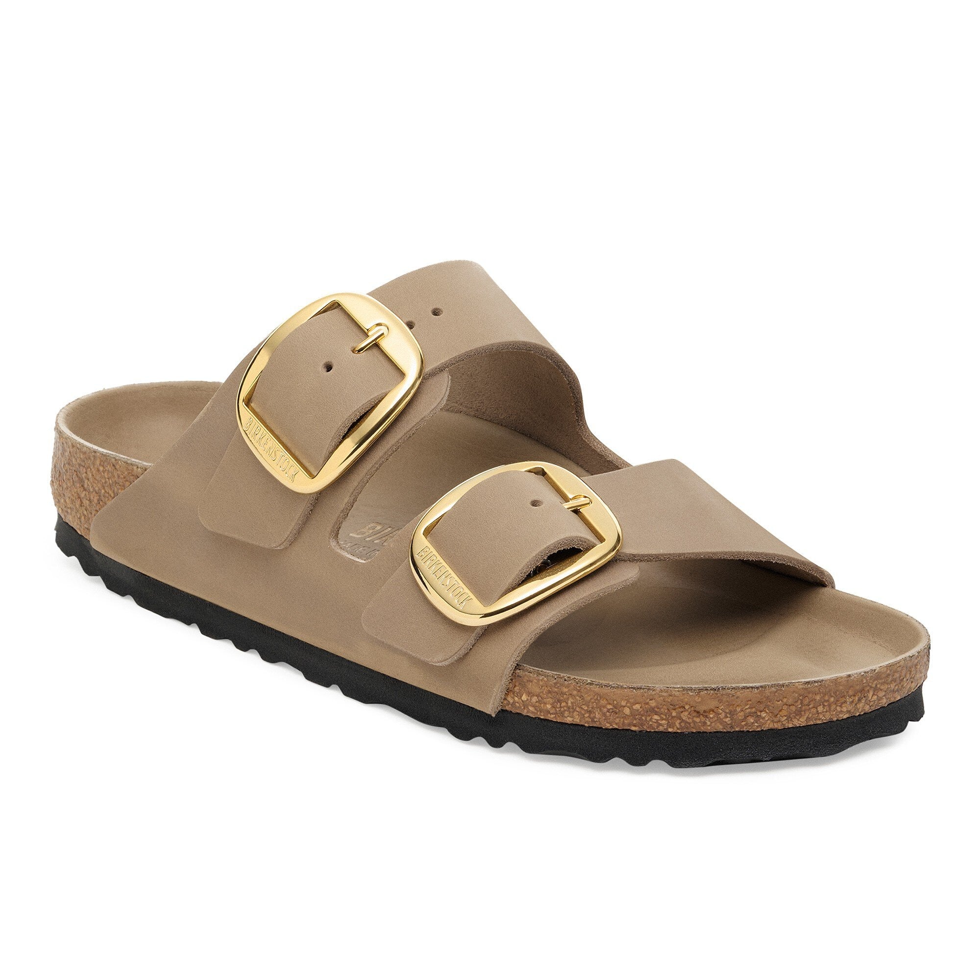 Sandalo Arizona Big Buckle Tabacco Brown / Beige