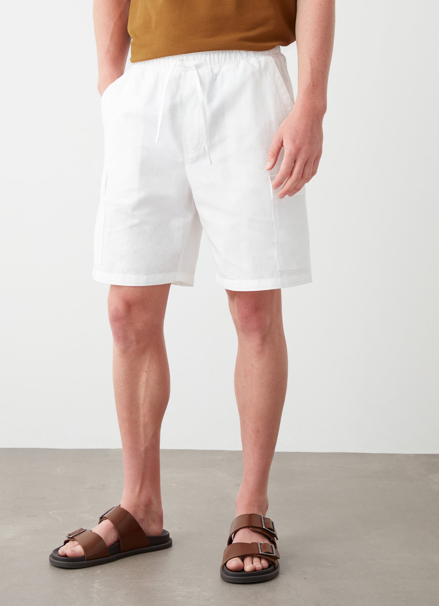 Bermuda in Lino / Bianco - Ideal Moda