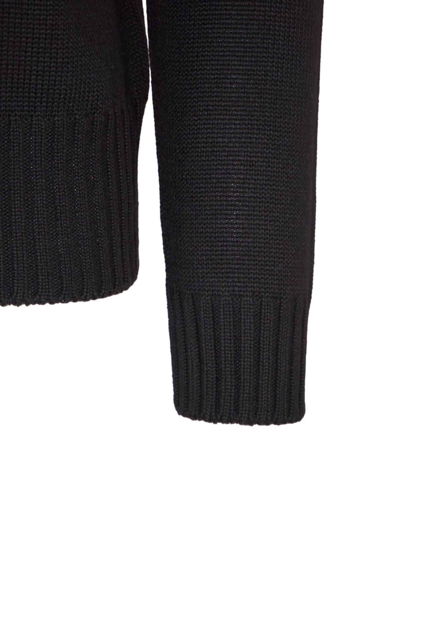 Maglia Girocollo in Misto Lana / Nero - Ideal Moda