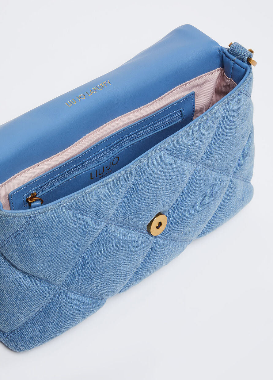Borsa LaPuffy in Denim / Jeans - Ideal Moda