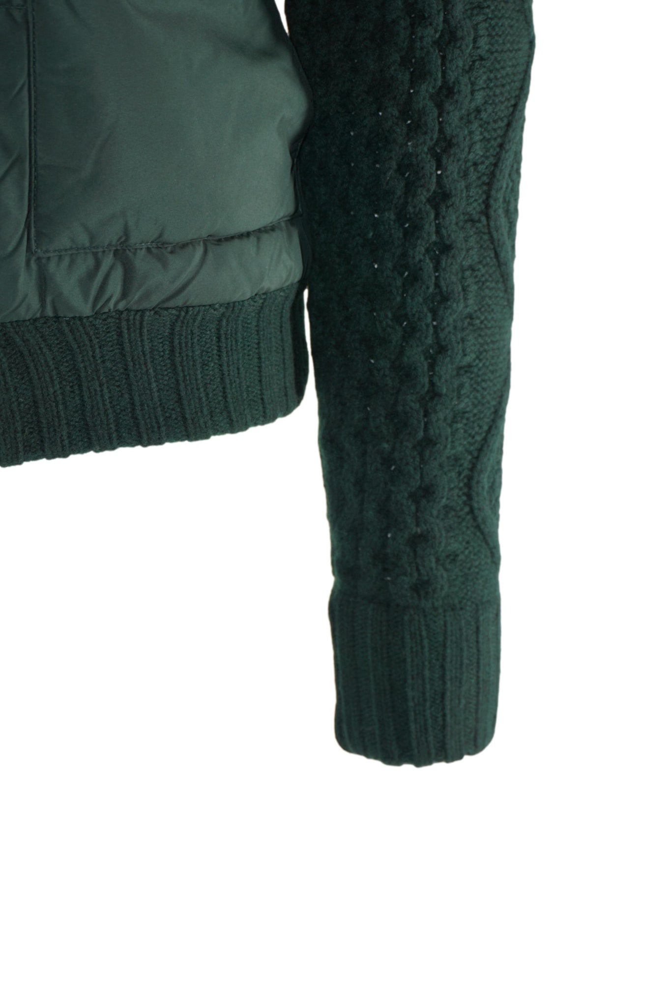 Maglia Trapuntata con Zip / Verde - Ideal Moda