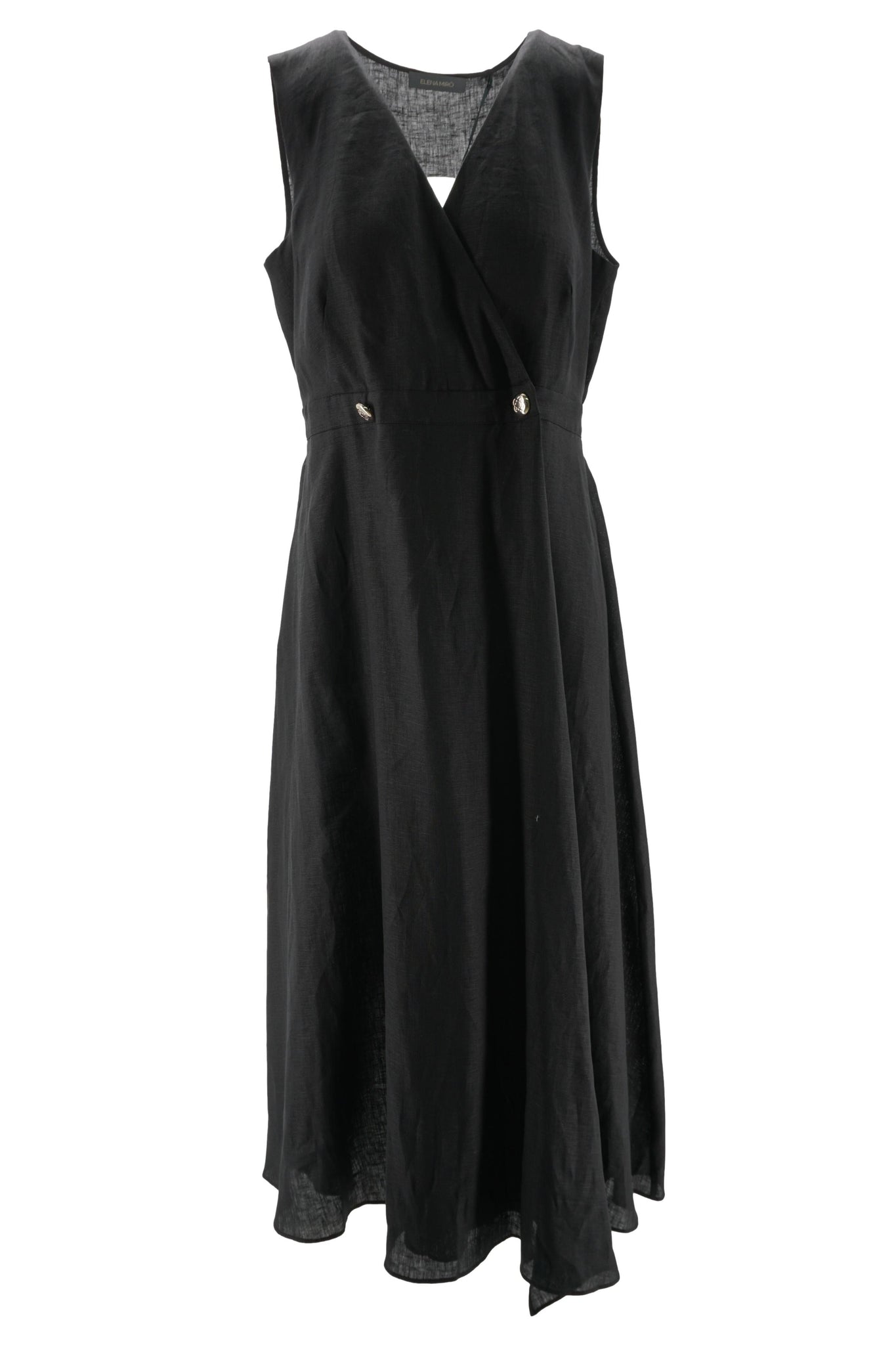 Abito in Lino / Nero - Ideal Moda