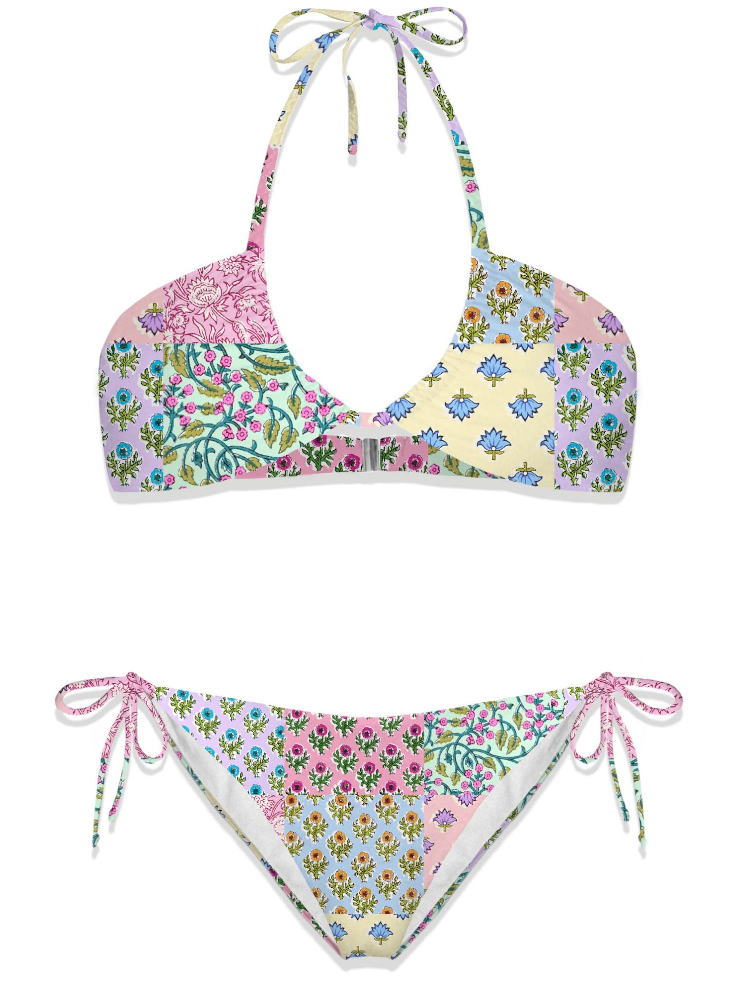 Bikini con Top a Fascia / Multicolor - Ideal Moda