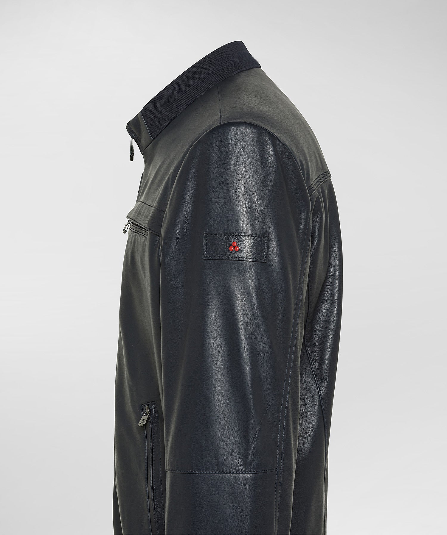 Giacca Biker in Nappa Sands / Blu