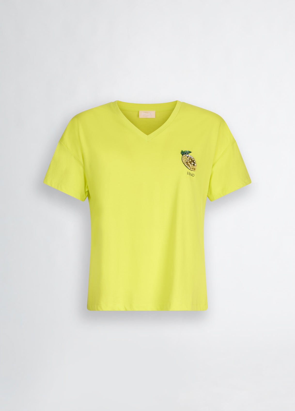 T-Shirt con Logo / Giallo - Ideal Moda