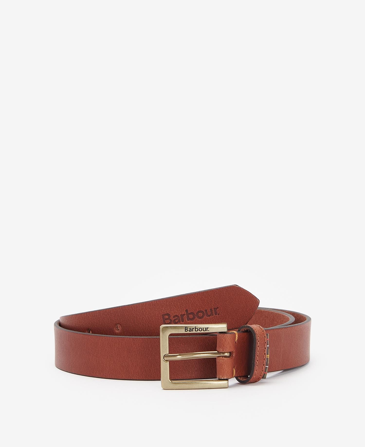 Cintura in Pelle con Logo / Marrone - Ideal Moda