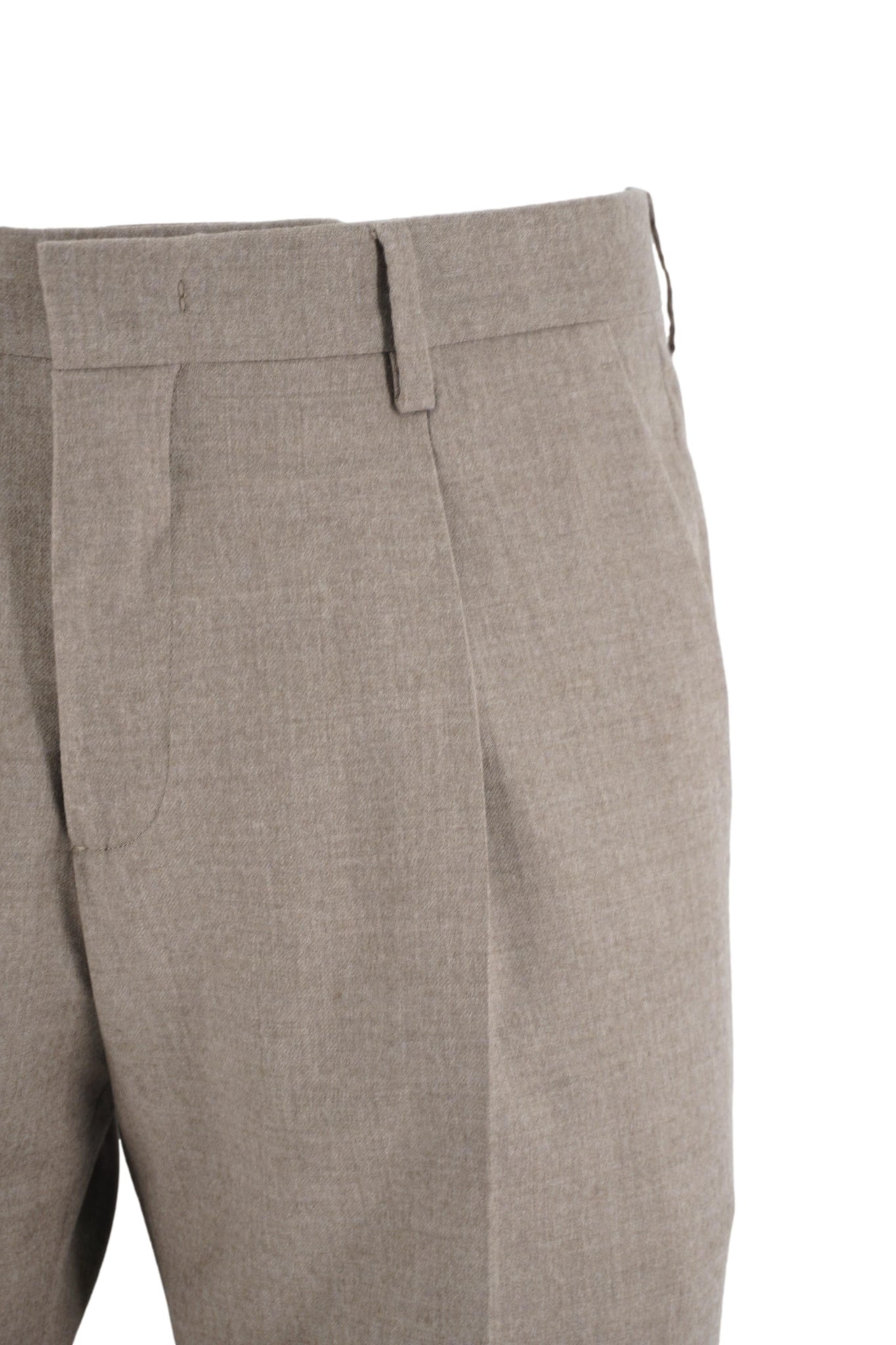 Pantalone con Pinces Modello Tiberios / Beige - Ideal Moda