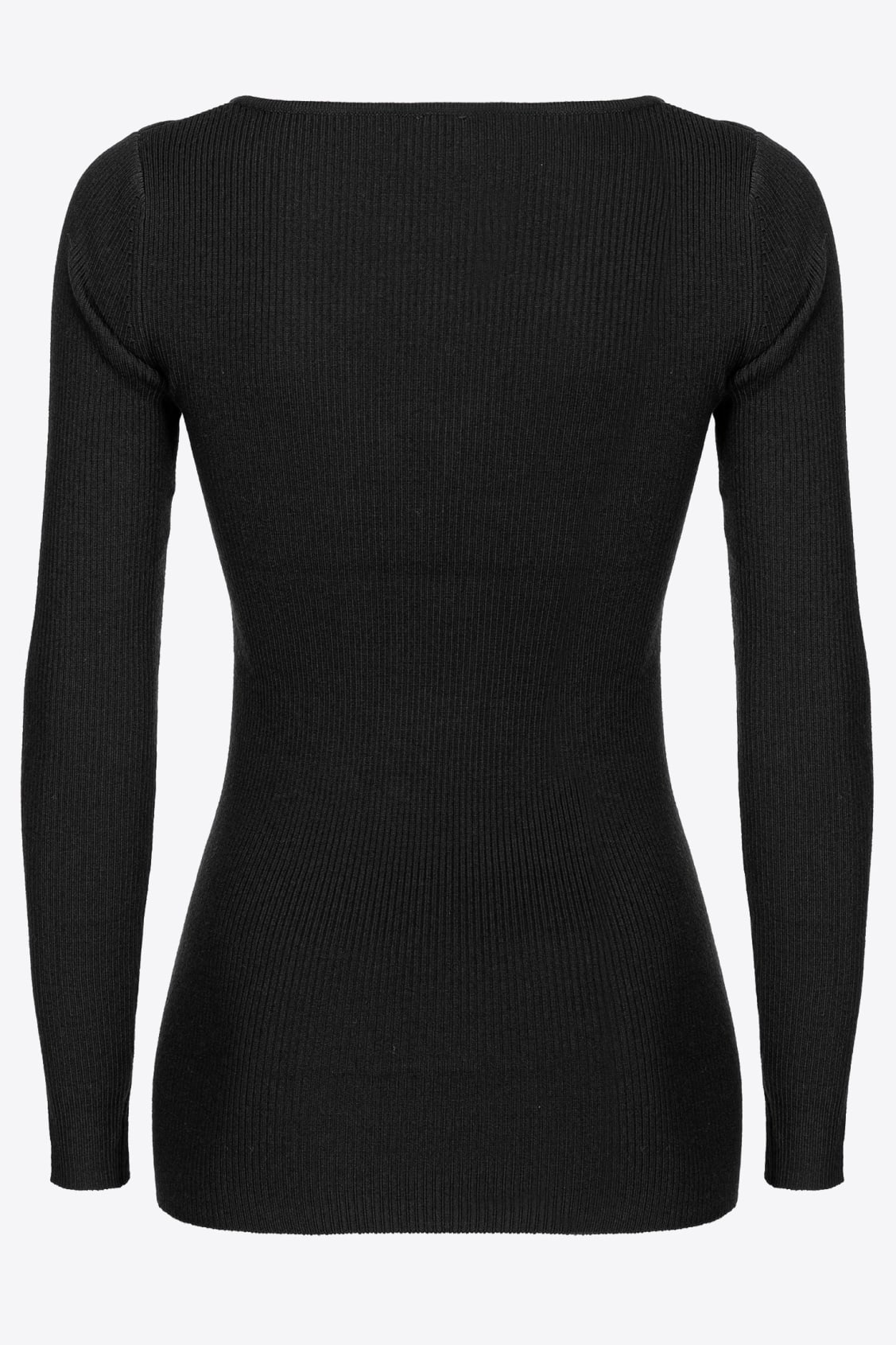 Maglia con Fibbia / Nero - Ideal Moda