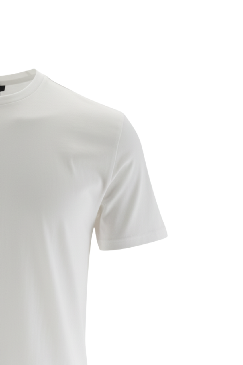 T-Shirt in Cotone Mercerizzato / Bianco