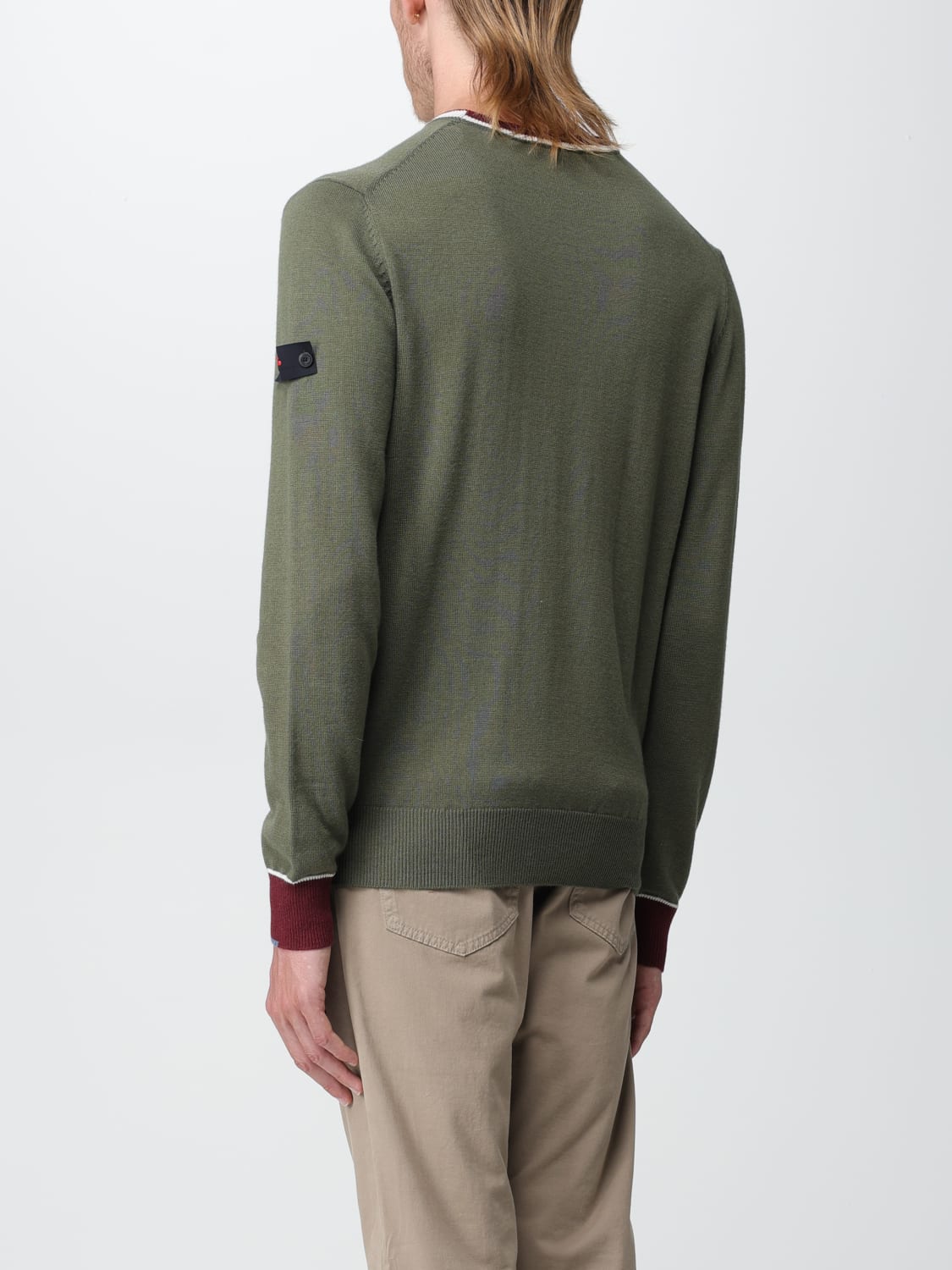 Maglia con Dettagli a Contrasto / Verde