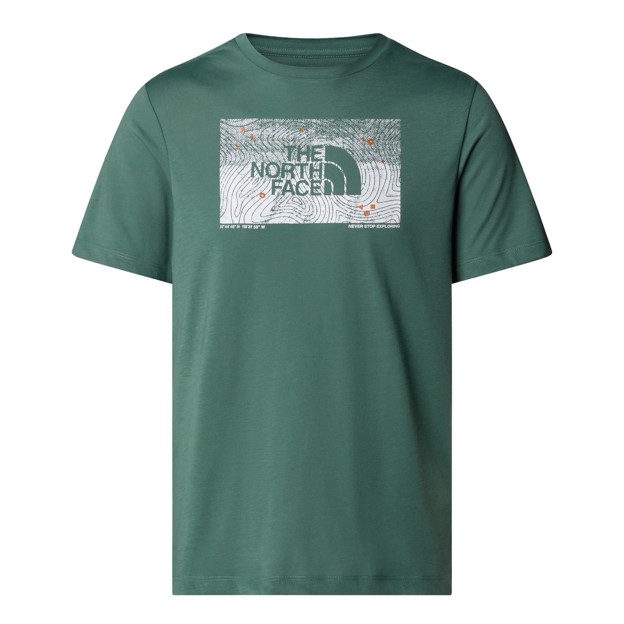 T-Shirt con Stampa Frontale / Verde - Ideal Moda