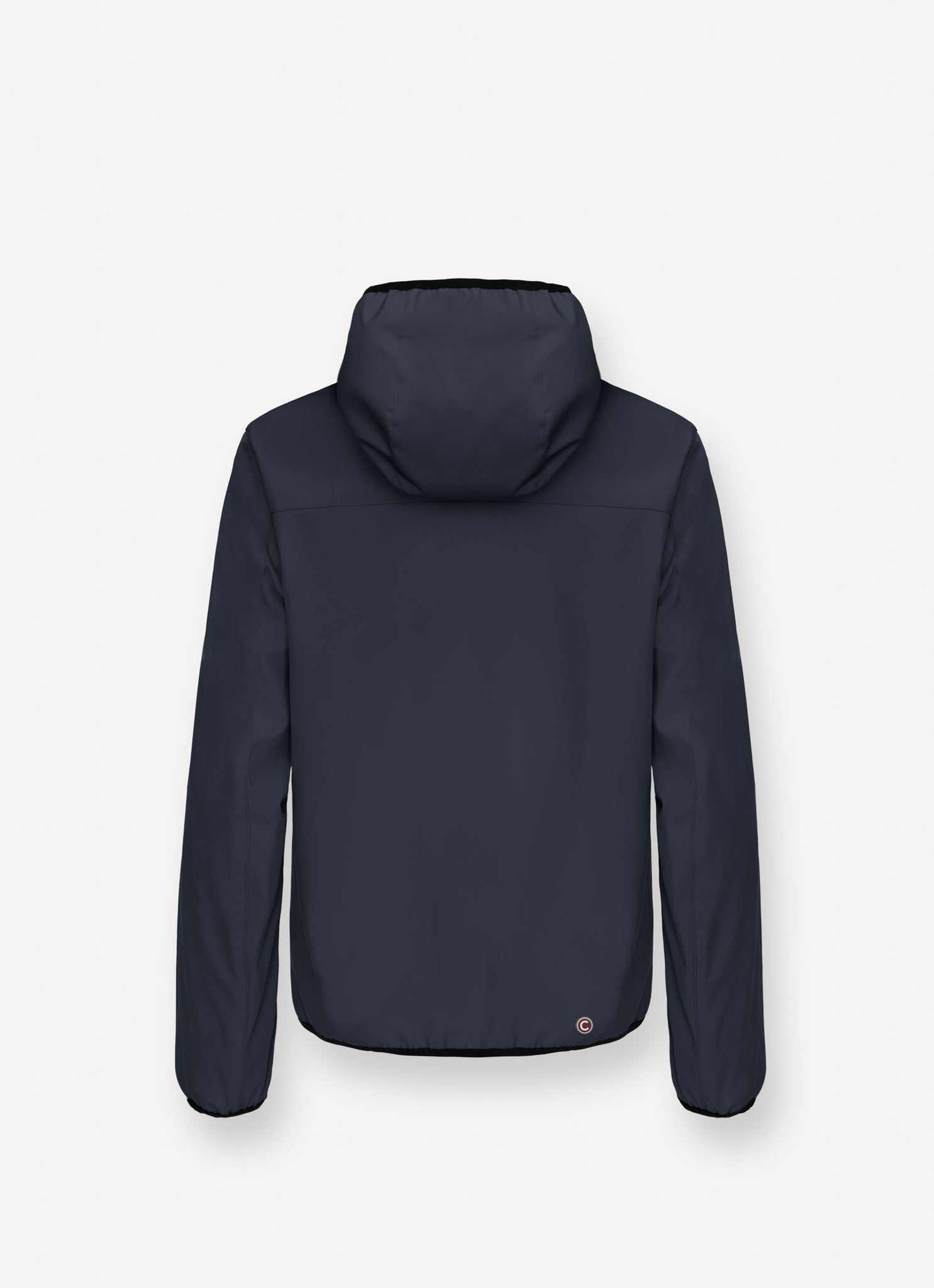 Giacca in Softshell con Cappuccio / Blu - Ideal Moda