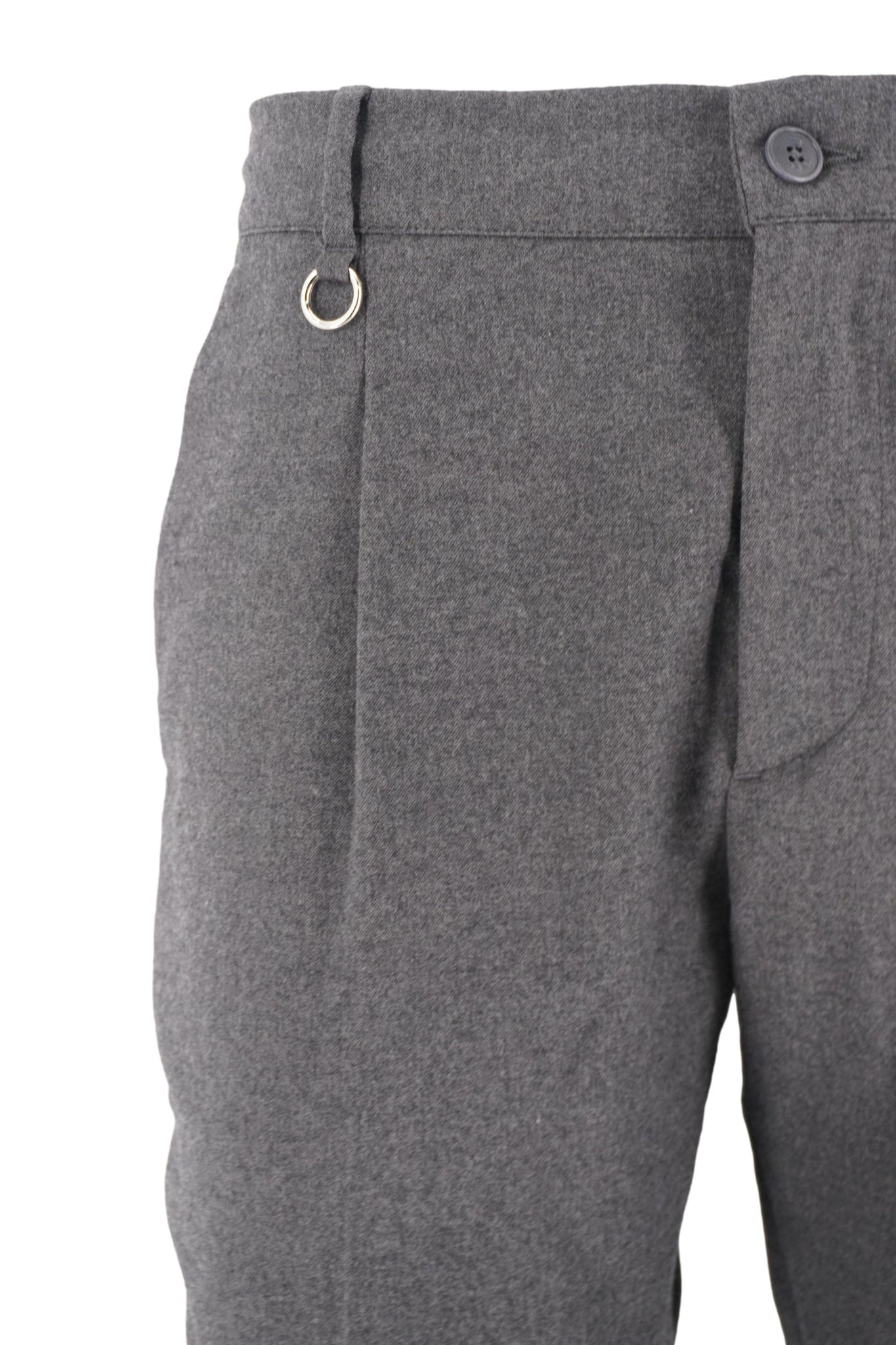Pantalone in Flanella Modello Max / Grigio - Ideal Moda