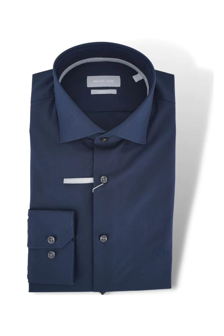 Camicia in Cotone Slim Fit / Blu - Ideal Moda