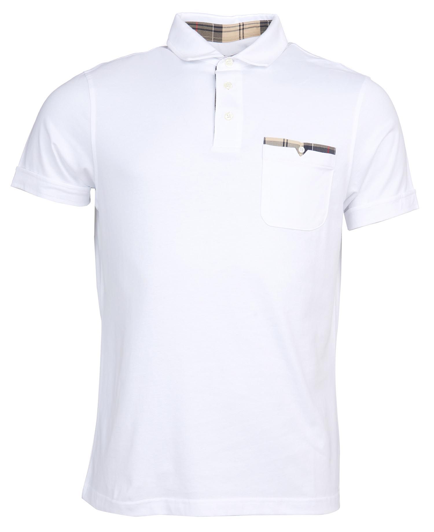 Polo Corpatch in Jersey Barbour / Bianco - Ideal Moda