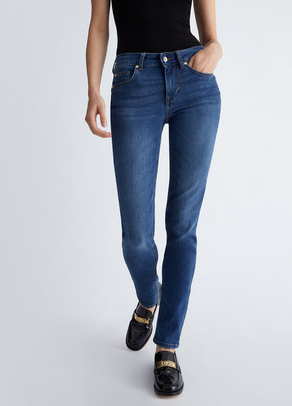 Jeans Slim Bottom Up Magnetic / Jeans - Ideal Moda