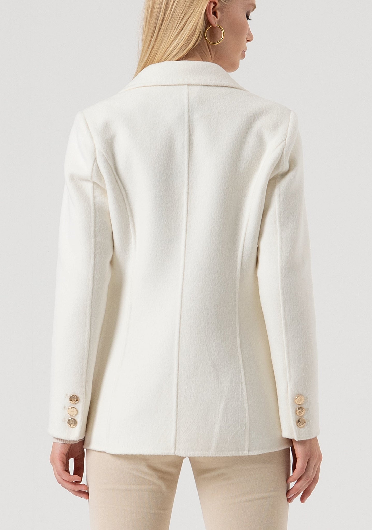Blazer Doppiopetto in Lana / Avorio