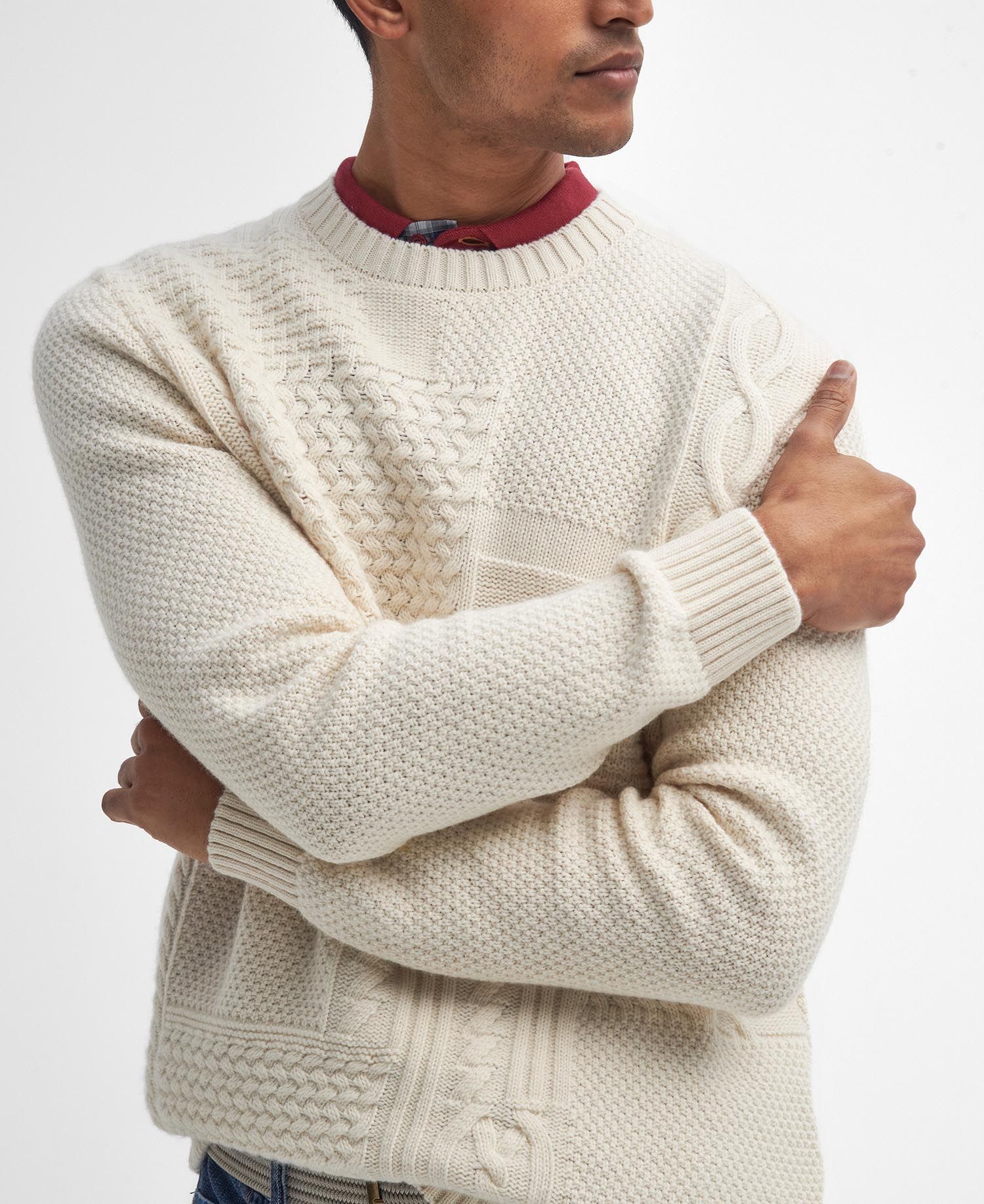 Maglione a Trecce Casey / Bianco - Ideal Moda