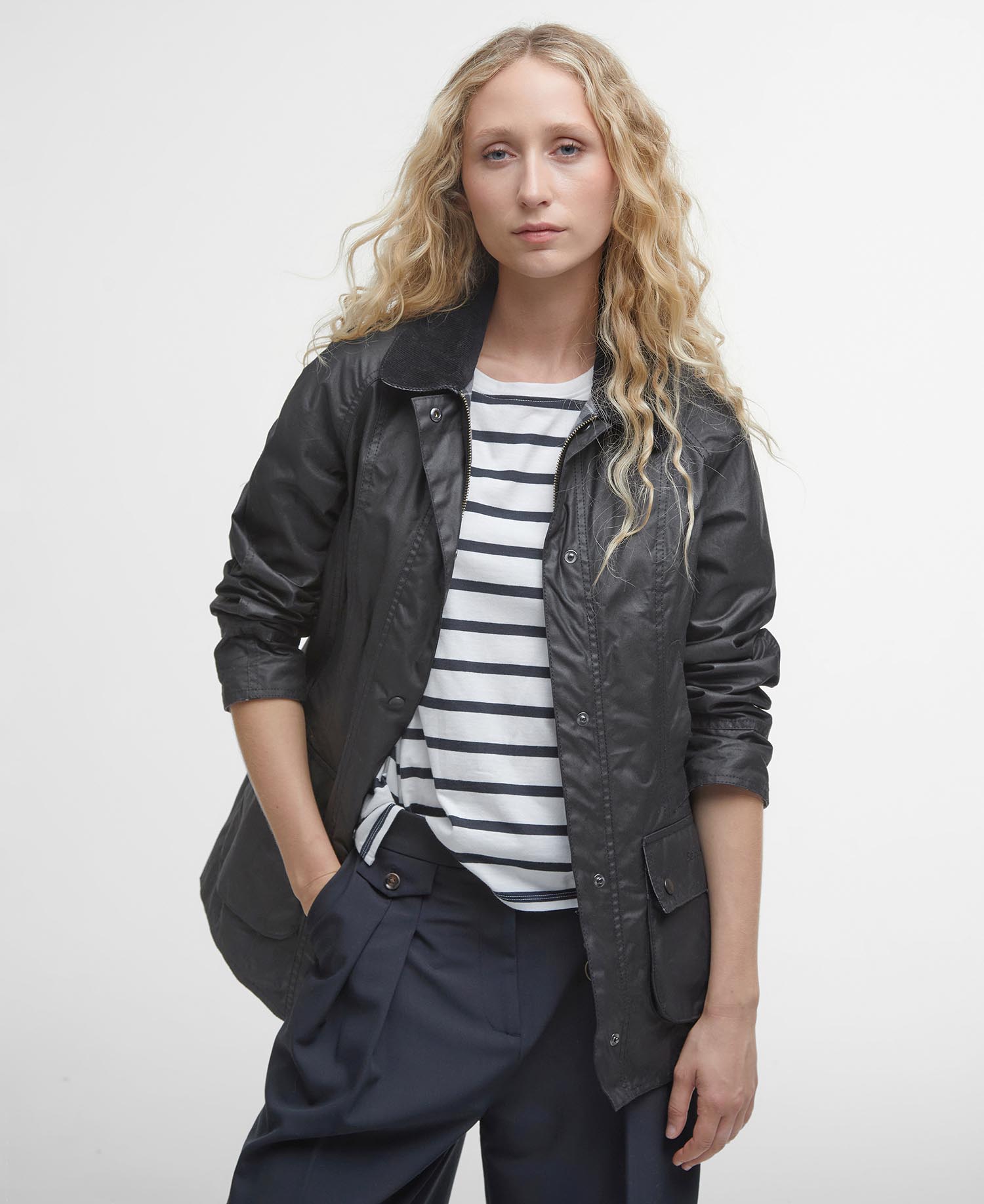Giacca Cerata Beadnell / Nero