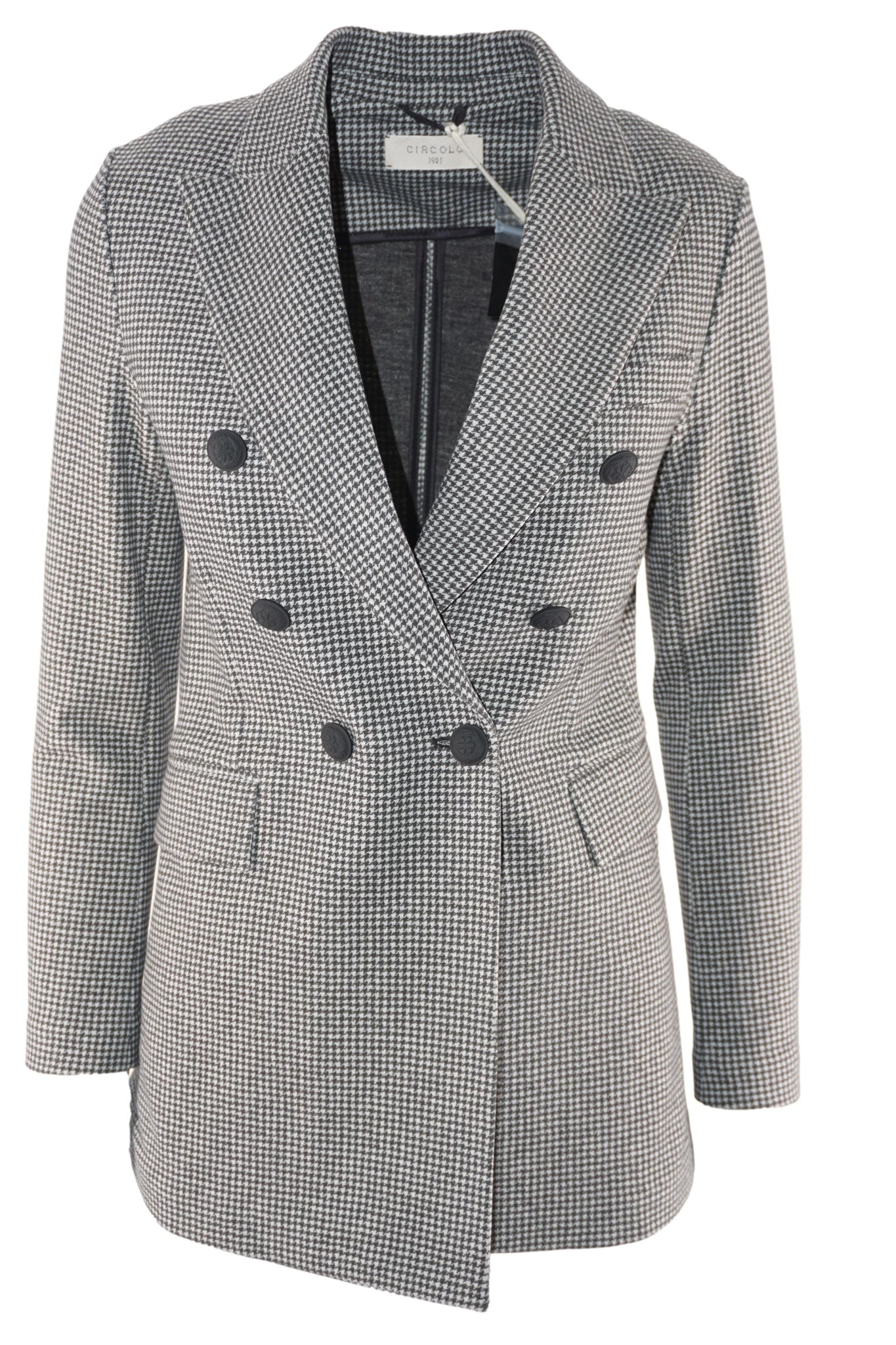 Giacca in Jersey Stampato / Nero - Ideal Moda
